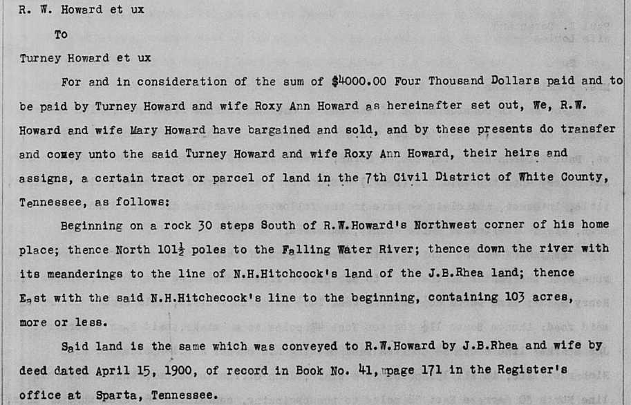 White County, TN Deed, Book 83, Page 200, Image 1
